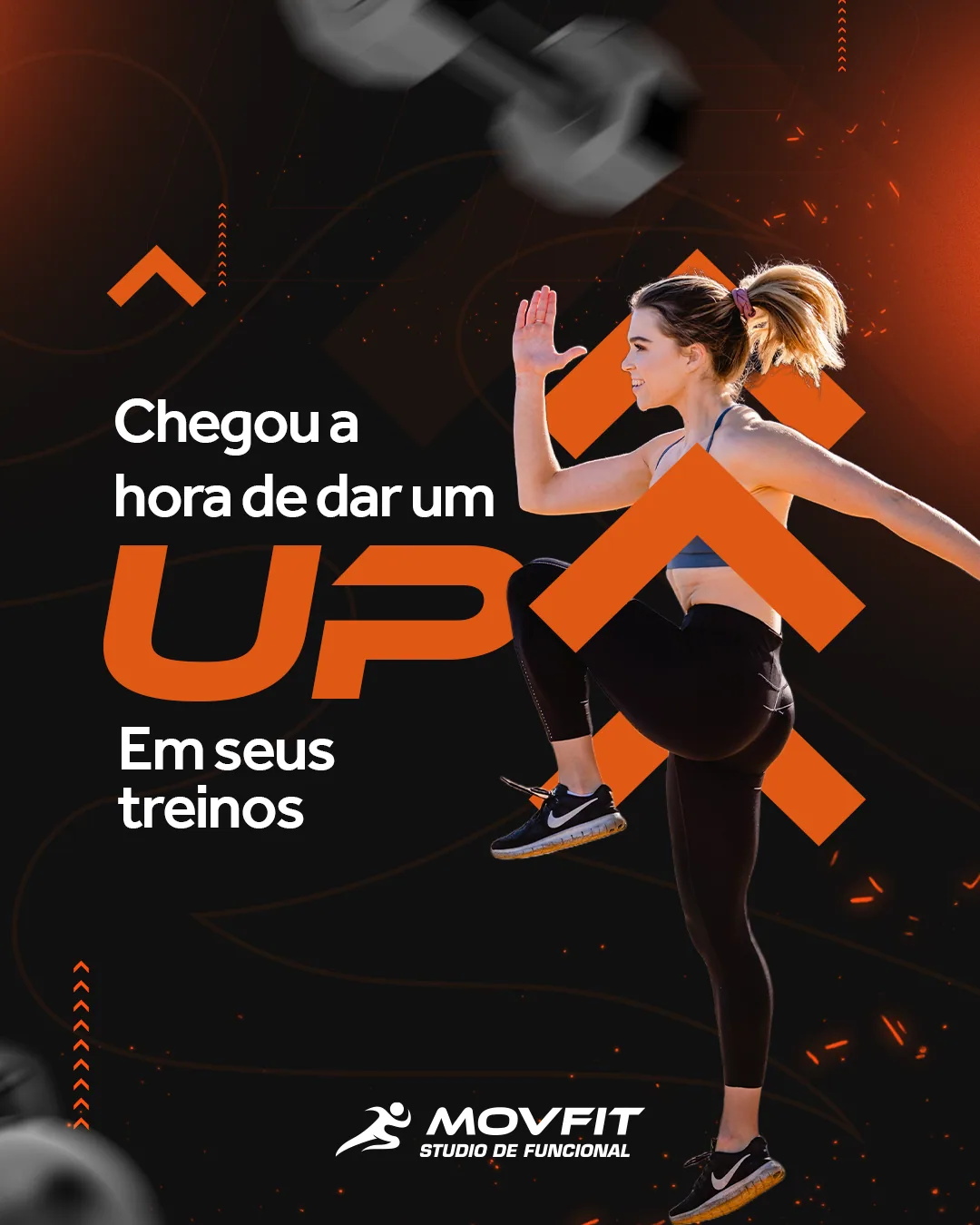 Aluna da MovFit em treino funcional de alta intensidade
